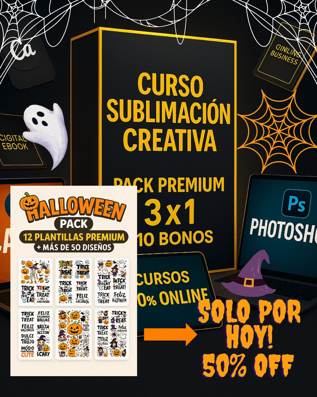 PACK PREMIUM SUBLIMACION 3X1 + 10 Bonos
